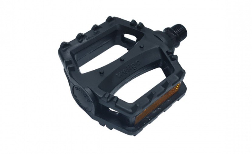 

Педали WELLGO, BMX, пластик, ось из бористой стали, 9/16", подшипники: 2 DU, 95,5х81,5х29,5мм, 286г, чёрные, LU-968DU, Черный