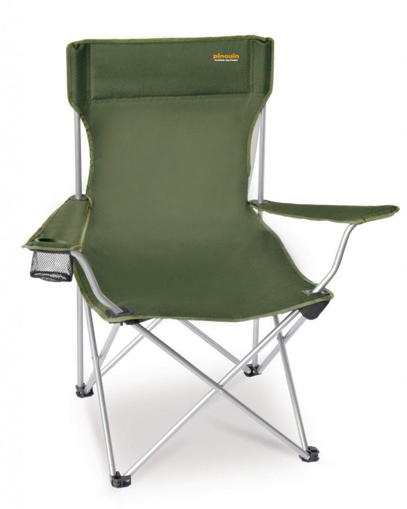 Стул складной PINGUIN Fisher chair Green, 619041 чехол для велорюкзака pinguin raincover 55 75l yellow green