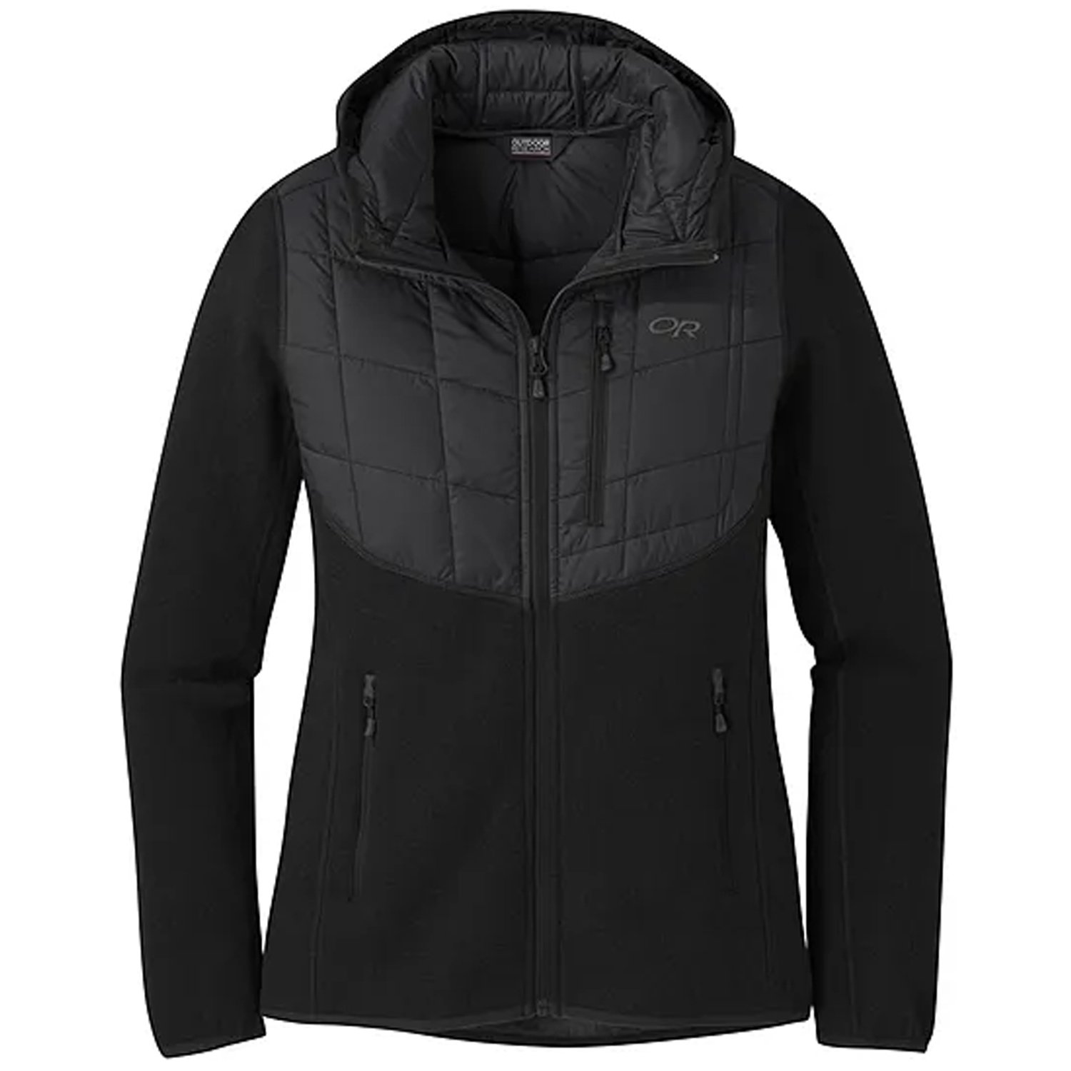 Женский свитер OUTDOOR Vashon Hybrid heather, черный, 2681330012
