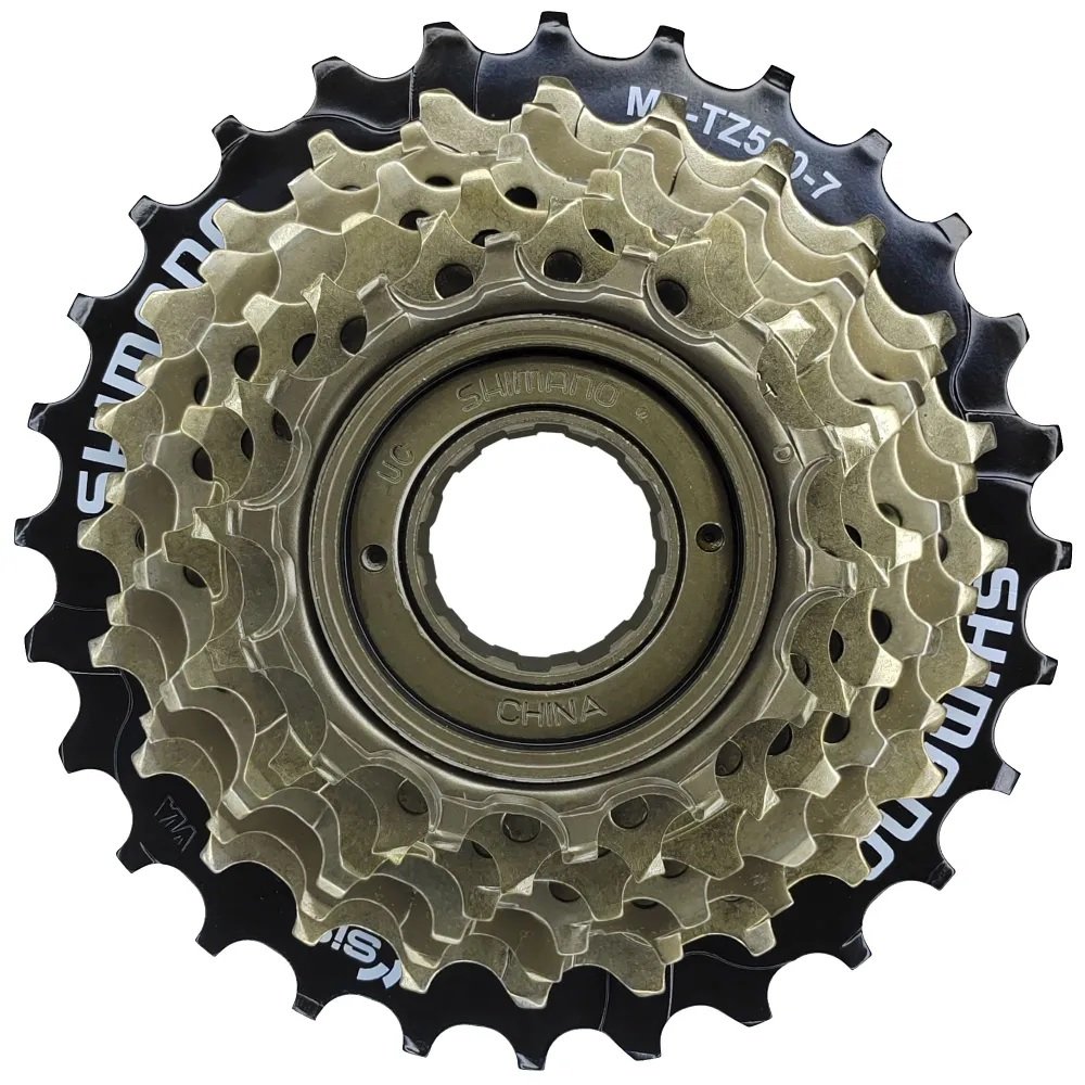 

Трещотка Shimano Tourney MF-TZ500, фривил, на 7 скоростей, зубья 14-16-18-20-22-24-28T, ST (520060)