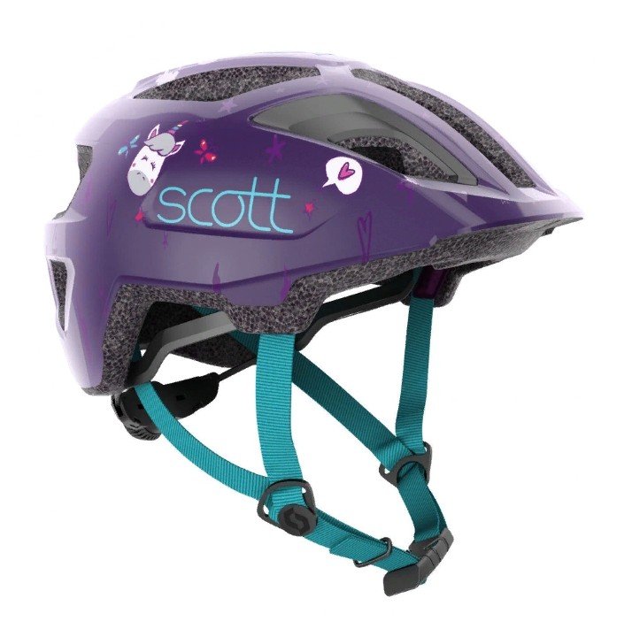 Шлем SCOTT Spunto Kid  (CE) deep purple/blue, ES275235-6932 шлем защитный triple eight lil 8 staab neon blue 5 синий