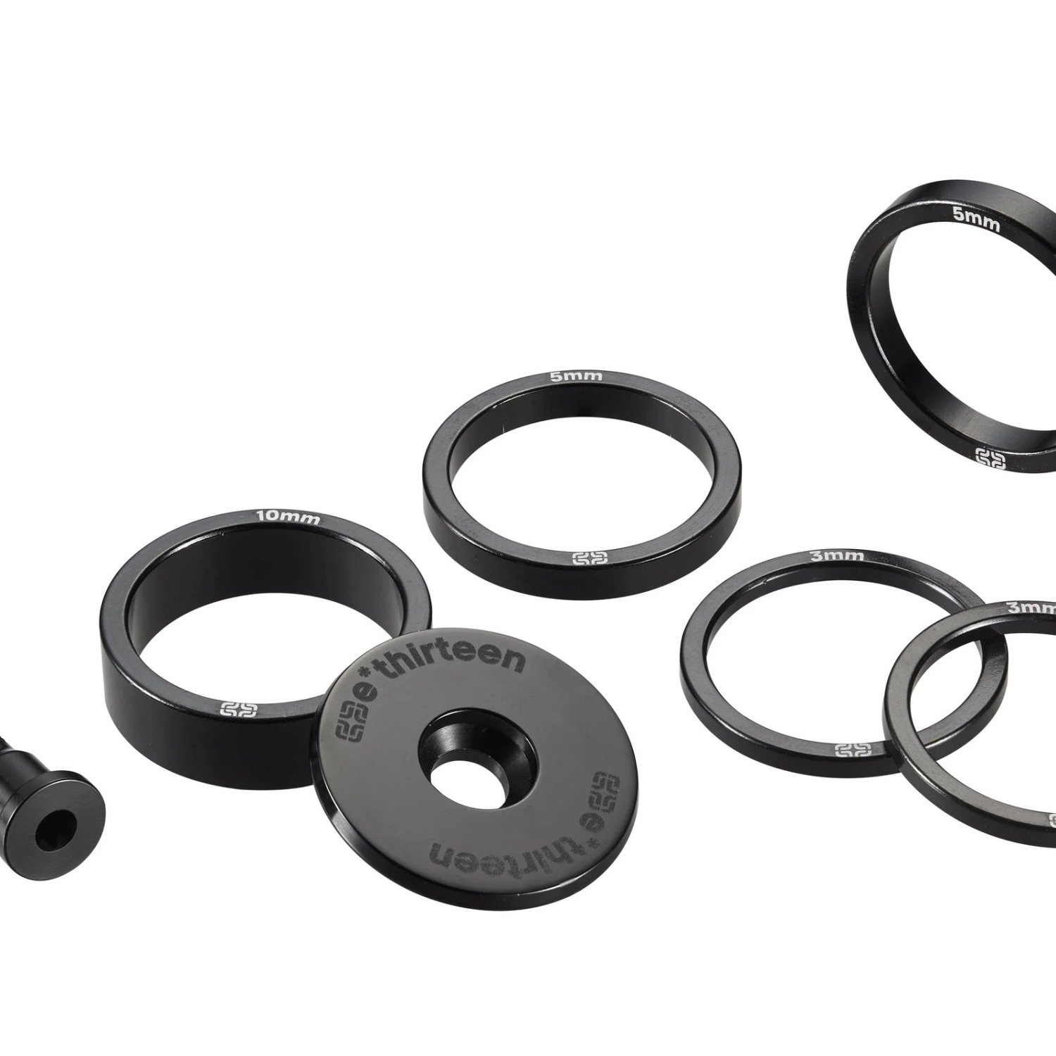 

Комплект рулевых колец E Thirteen Stem Top Cap Black, ST1UPA-111