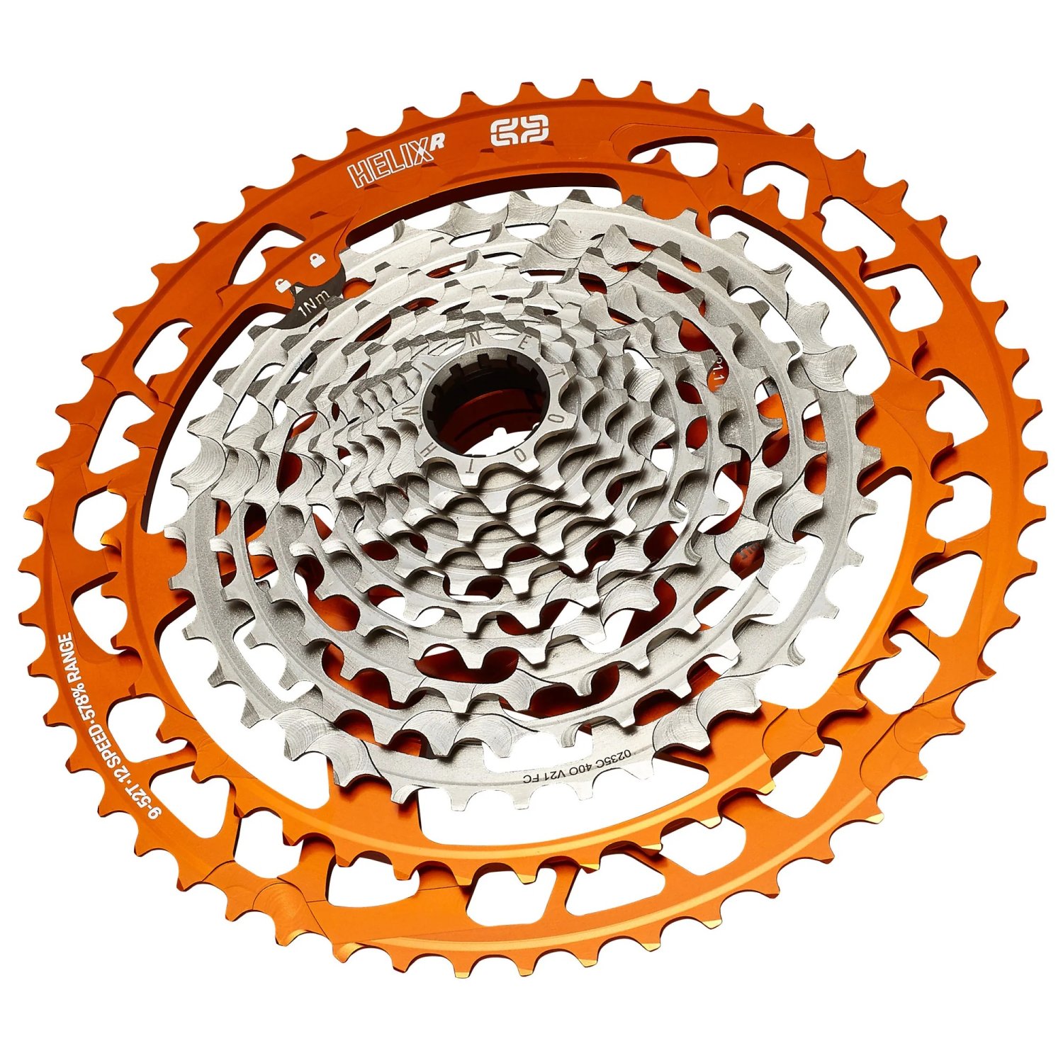 

Кассета E Thirteen Helix Race Cassette 9-52t 12-speed Naranja, FW2HRA-121