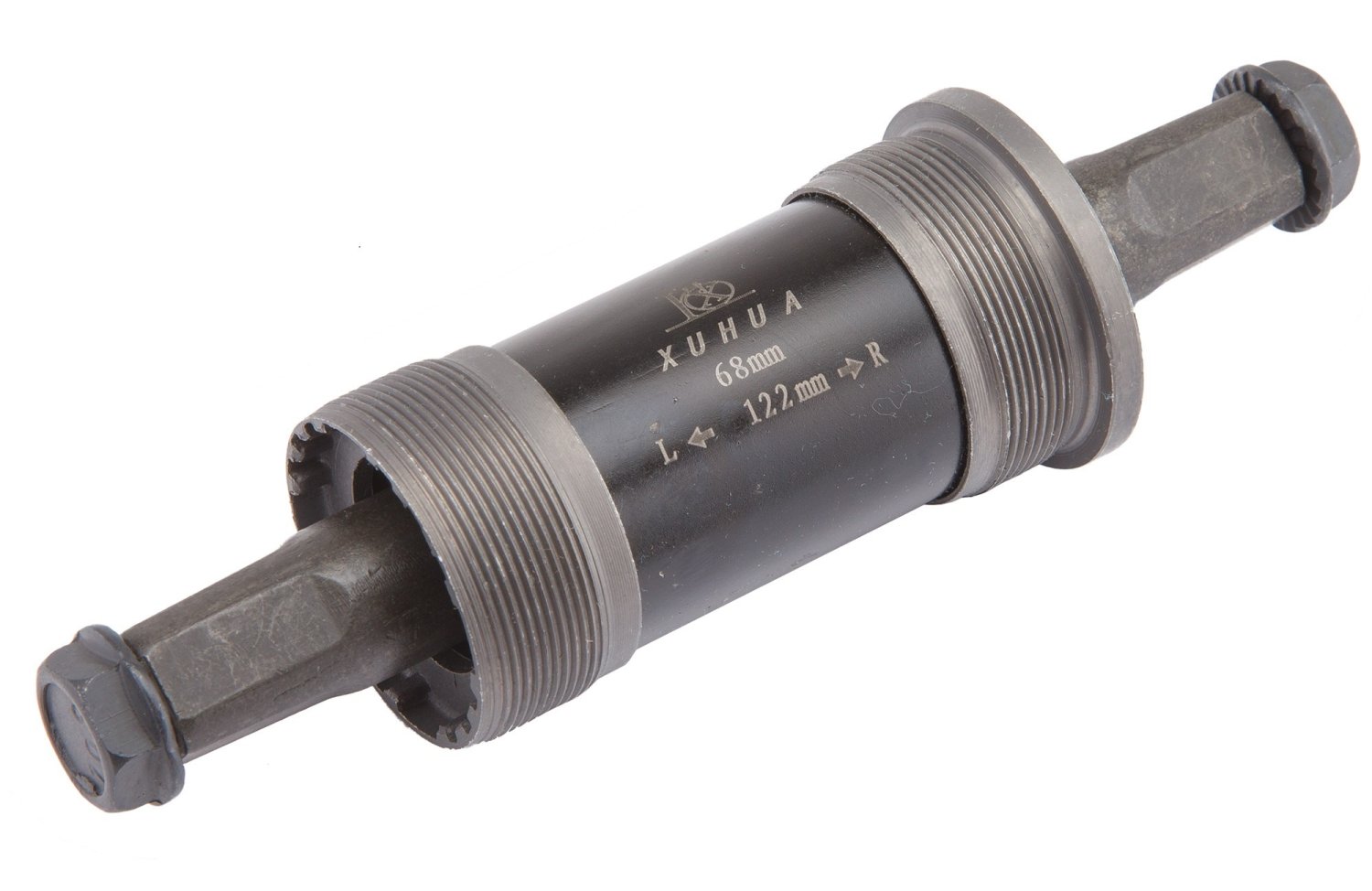 Картридж каретки XUHUA XH-AXLE-05 68x122мм, 1.37x24tpi, ось под квадрат, стальной, 160104