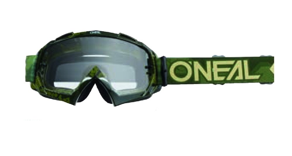 Маска O´Neal B-10 Goggle CAMO V.22 military green - clear, 6024-605 маска blizzard 929 dao neon green amber