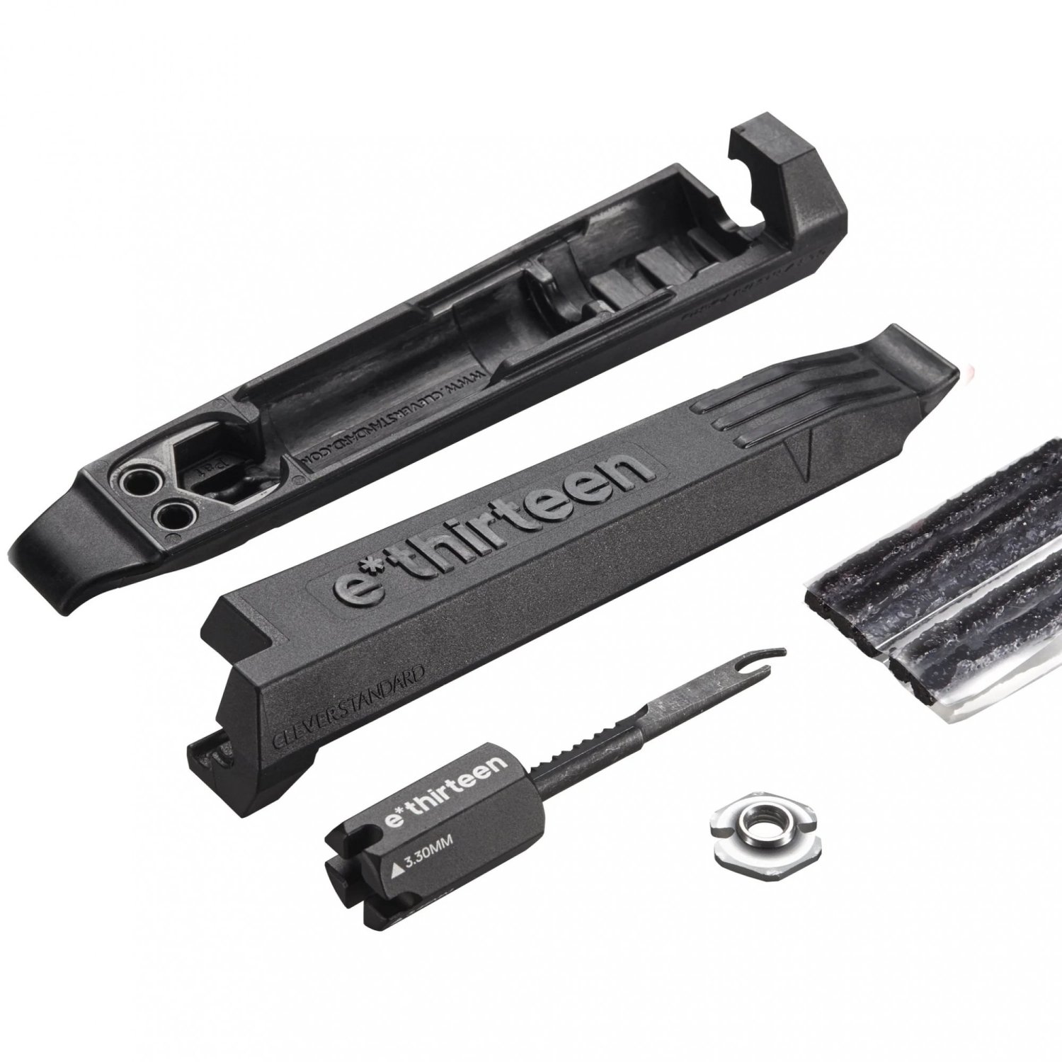 

Монтажки с ремкомплектом E Thirteen Tire Lever Plug Kit Black, TR1UNA-127