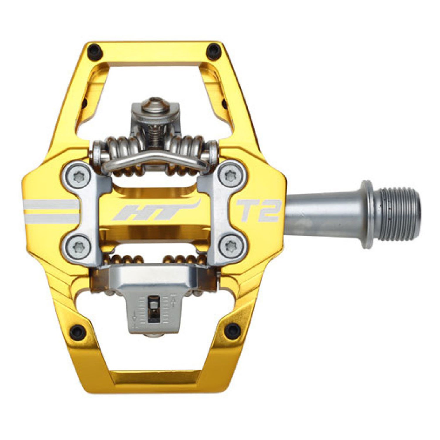 

Педали велосипедные HT T2, 68x84x17 мм, Gold, T2XXXX2Y52G1X1, Золотой