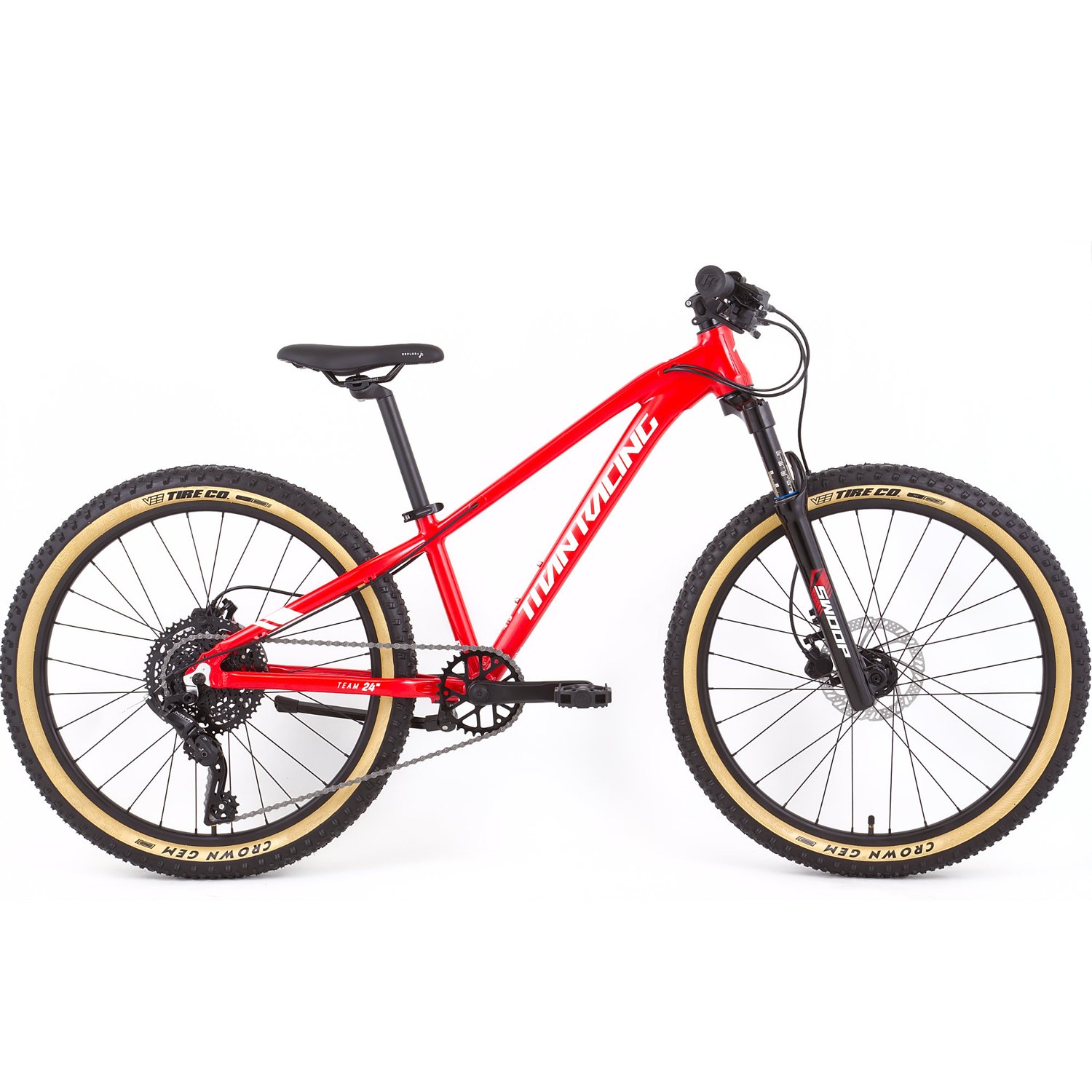 

Велосипед подростковый Titan Racing Hades 24 Team, 24", Formula Red, 2024, 2412160110024