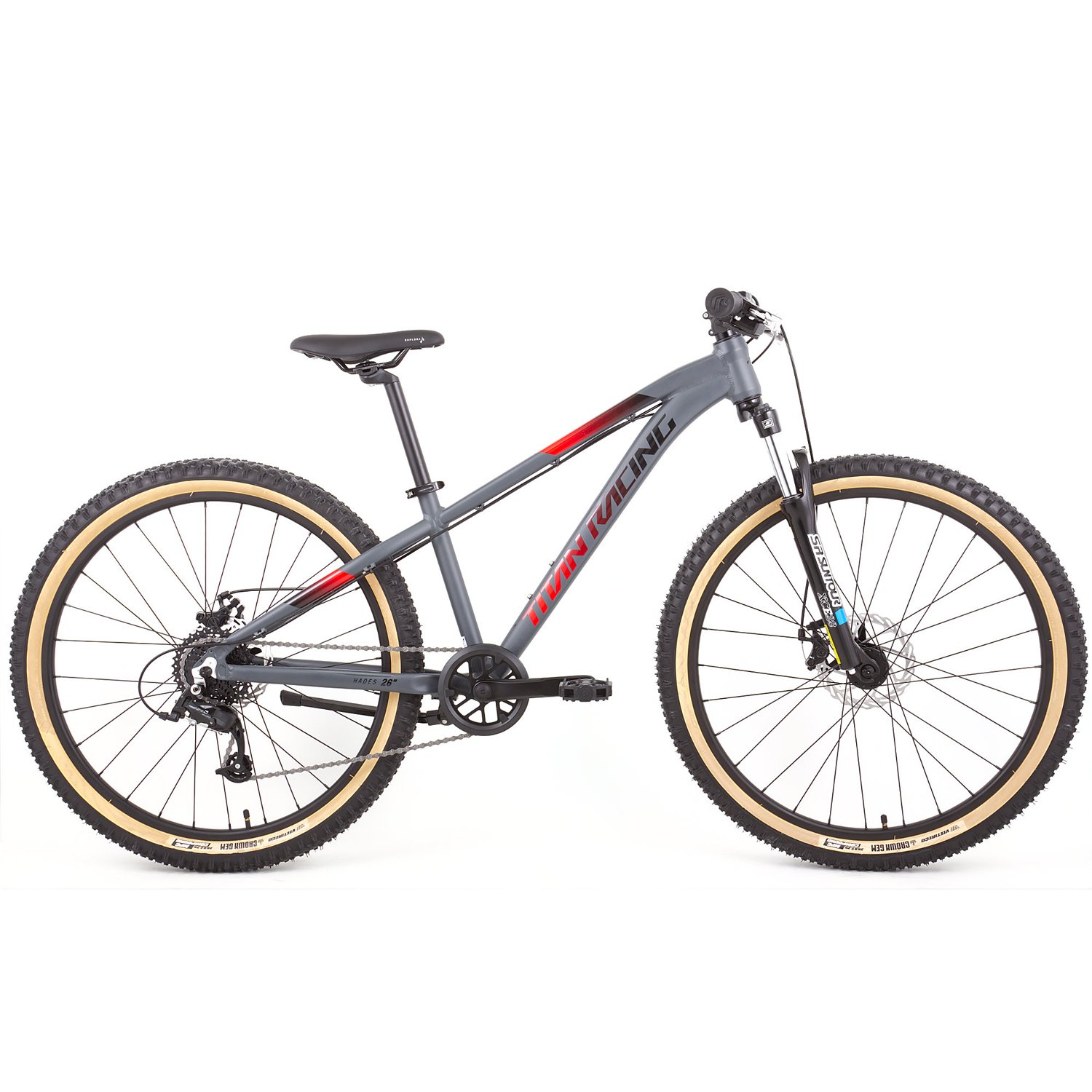 

Велосипед подростковый, горныйTitan Racing Hades 26 Disc, 26", Moon Shadow, 2024, 2412000110026