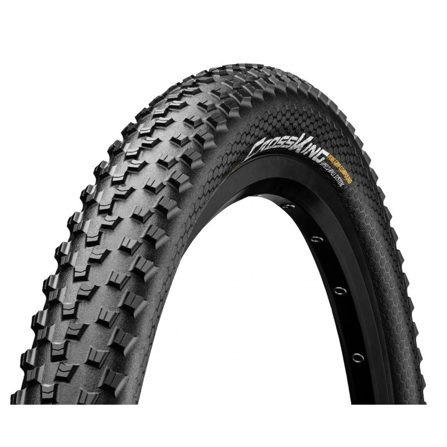 

Велопокрышка Continental Cross King ShieldWall, foldable, 27.5x2.6", 3/180Tpi, 940гр, черный, 1503370000