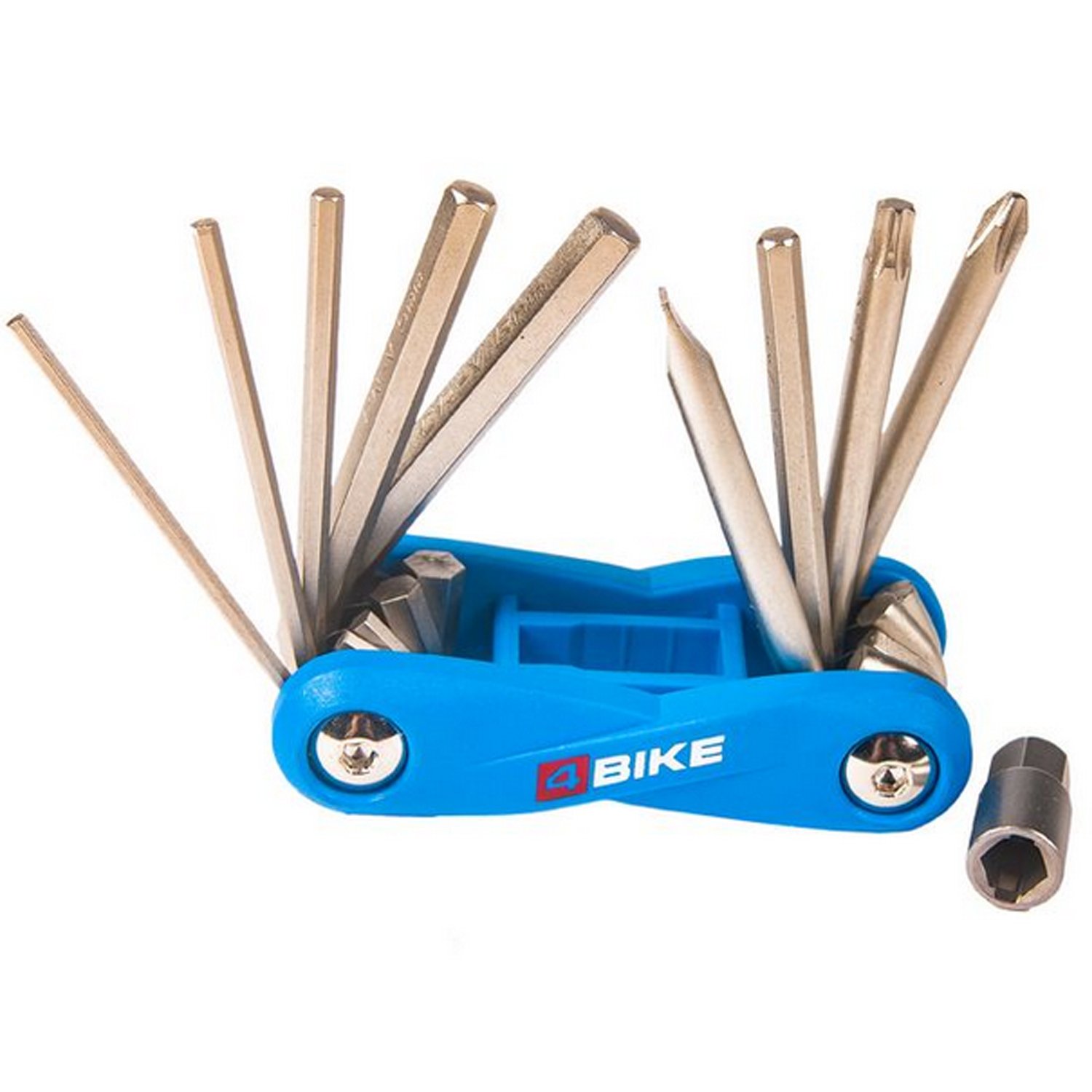   ВашВелосипед Мультитул складной 4BIKE FH-04 Blu, 10 в 1, CR-V сплав, ARV000416