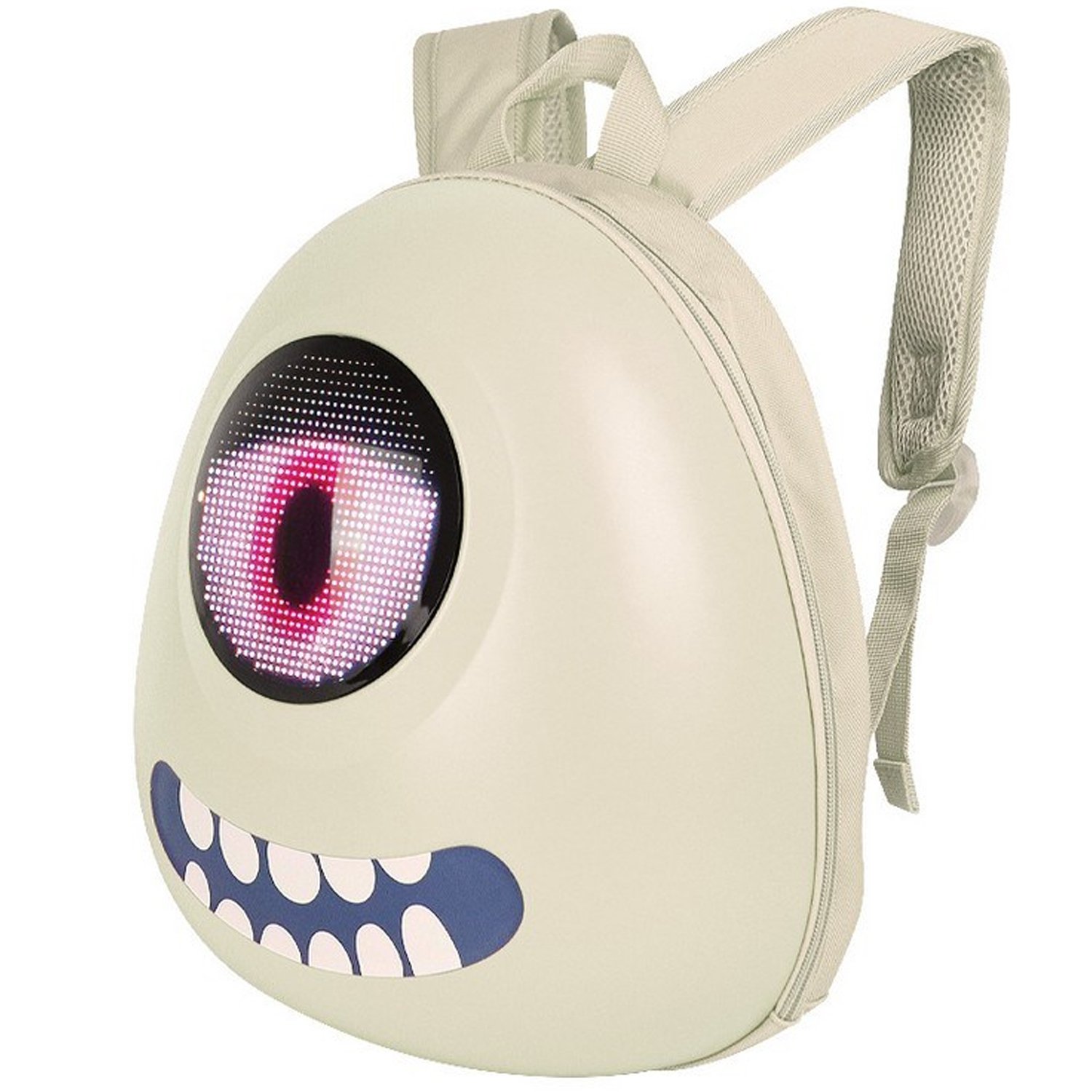 

Рюкзак детский LOY-LED Big Eyed, 32*32, USB 5V/2A, Bluetooth, белый, ARV000570