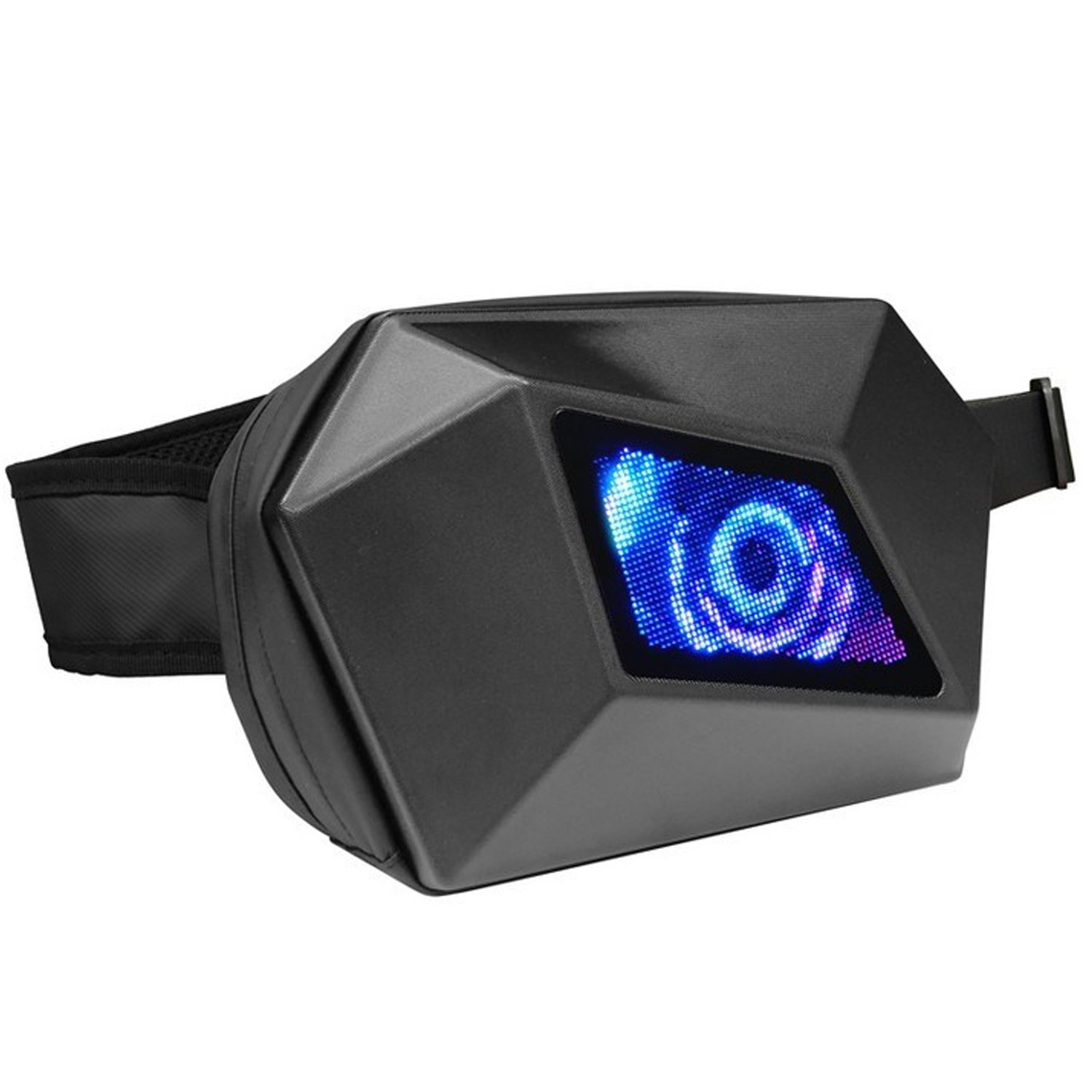 Велорюкзаки  ВашВелосипед Рюкзак-сумка LOY-Evil Eyes, пиксели 48*48, USB 5V/2A , Bluetooth, чёрный, ARV000562