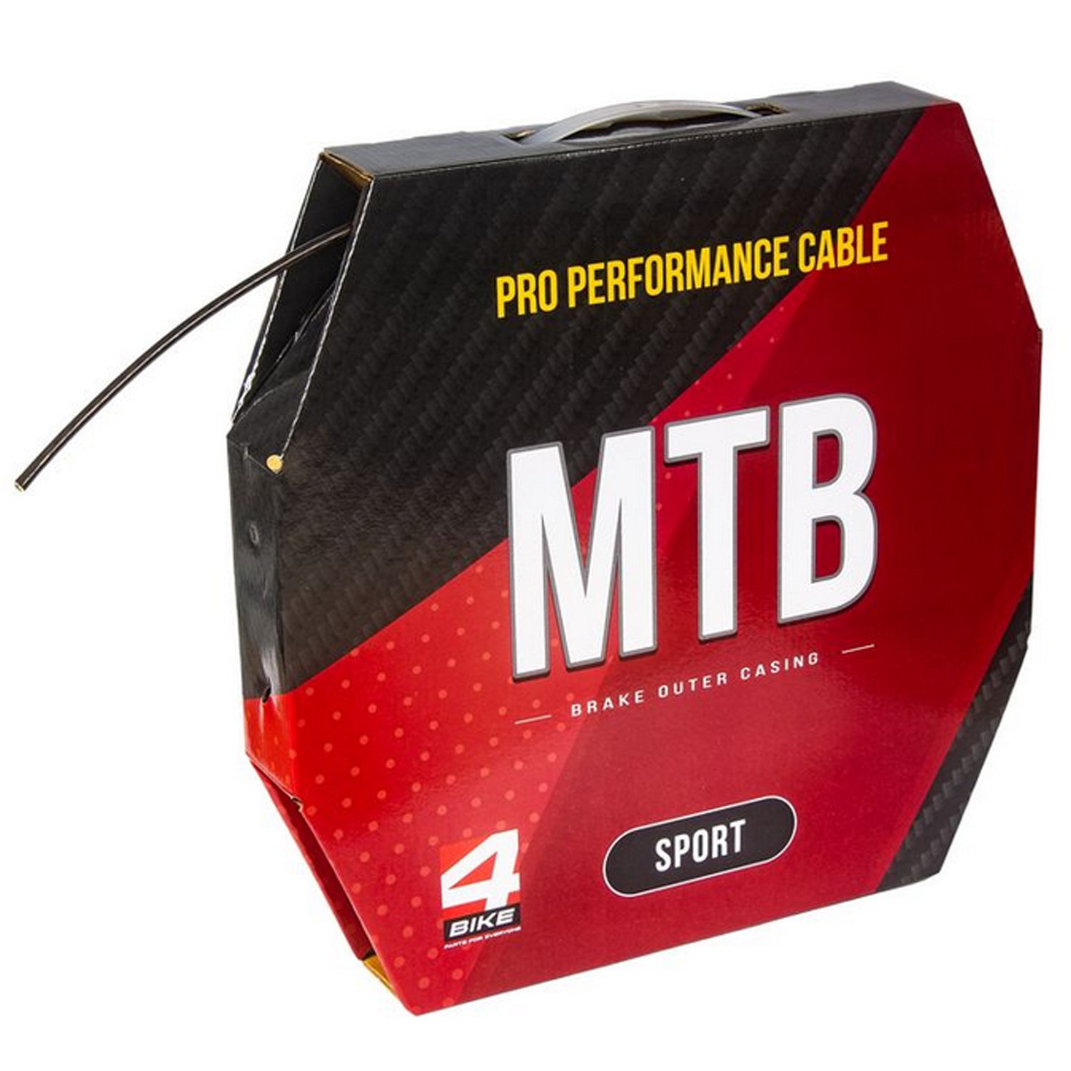 Тросики и Рубашки Оплетка троса тормоза/переключения 4BIKE MTB SPORT APM-MU-OC5-WS-XX, 5 мм, бухта 50 м, черный, ARV000430