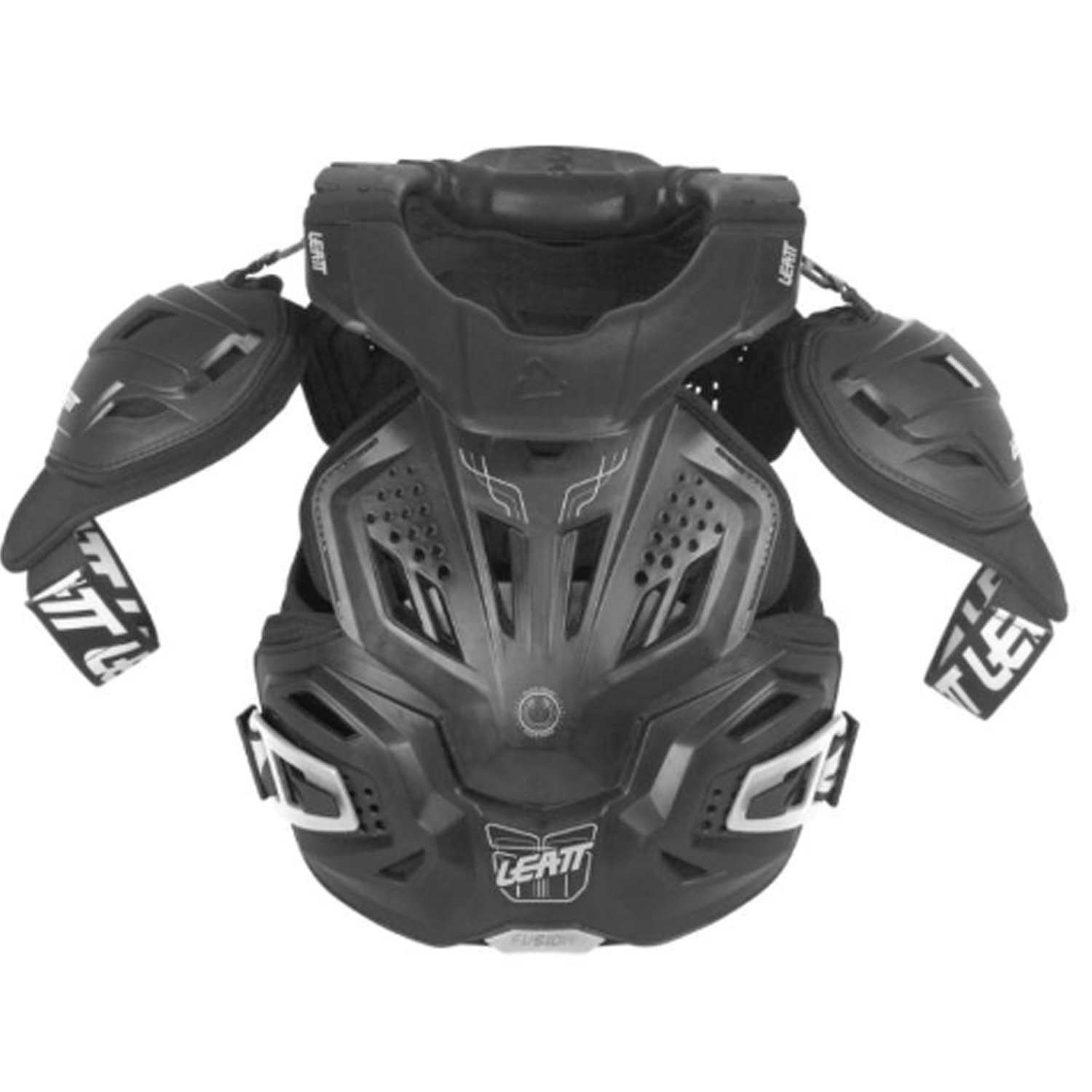 Защита торса Защита панцирь+ шея Leatt Fusion Vest 3.0, Black, 2025, 1015400100 (Размер: XXL, Цвет: Черный)