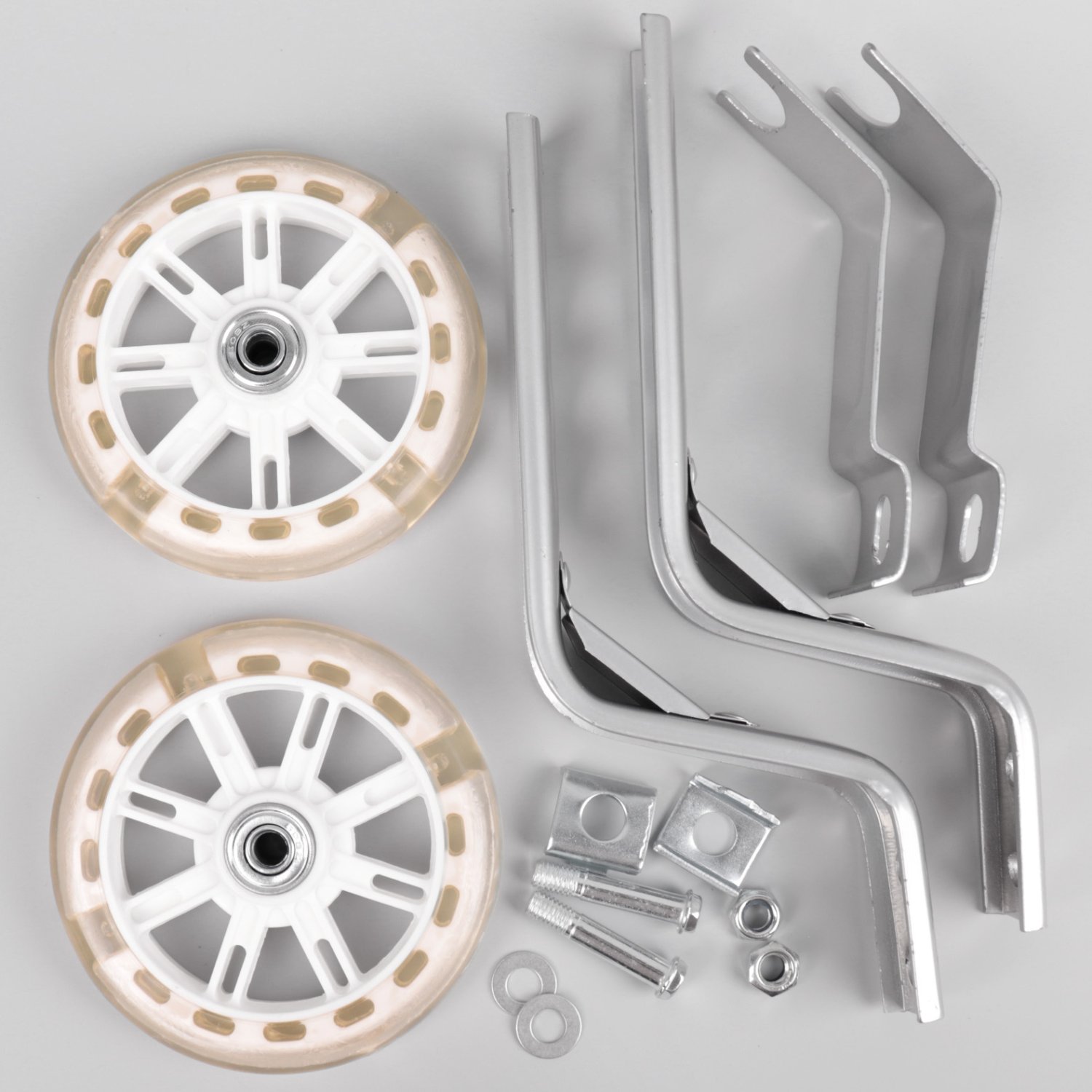 

Приставные колеса Vinca Sport, усиленные стойки сталь 12-20, колеса с подсветкой., HRS 03 white