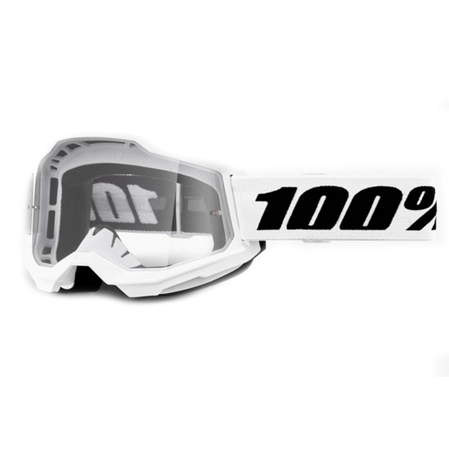 

Веломаска 100% Strata 2 White / Clear, 50027-00019