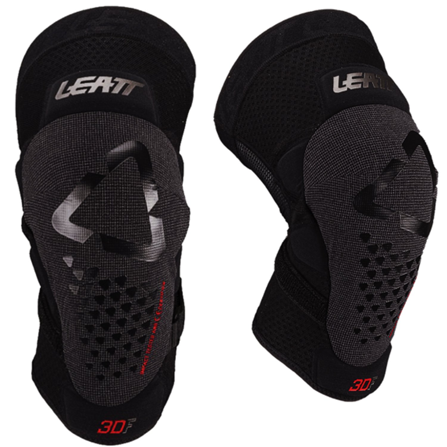 Защита колена  ВашВелосипед Наколенники Leatt 3DF 5.0 Evo FastFit Knee Guard, Black, 2025, 5025202521 (Размер: L/XL, Цвет: Черный)