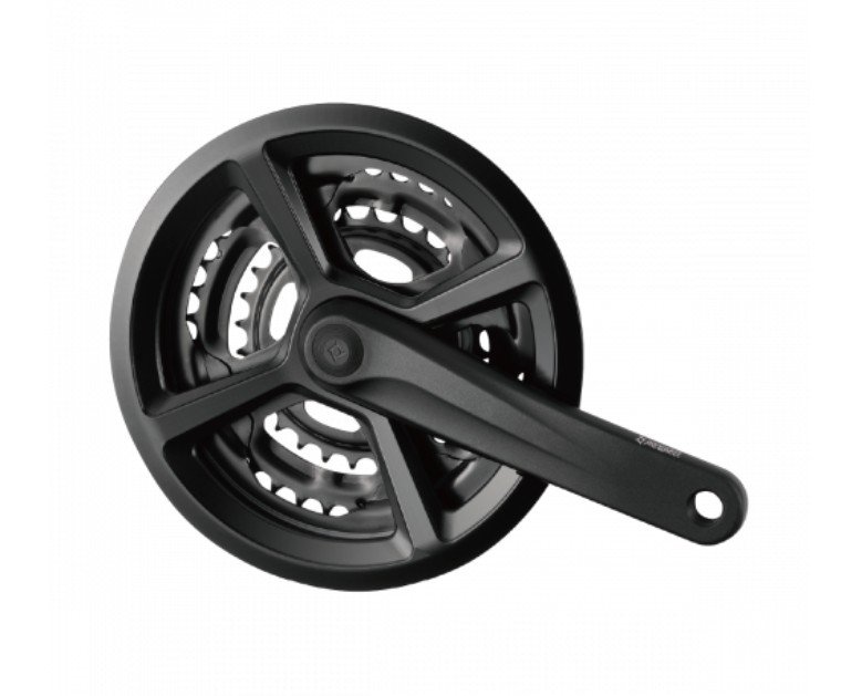 

Система PROWHEEL 7/8 сталь звезды 28/38/48зуб алюмин. шатуны 170мм, под квадрат, Chainline 48.5мм, с защитой, 00-19063