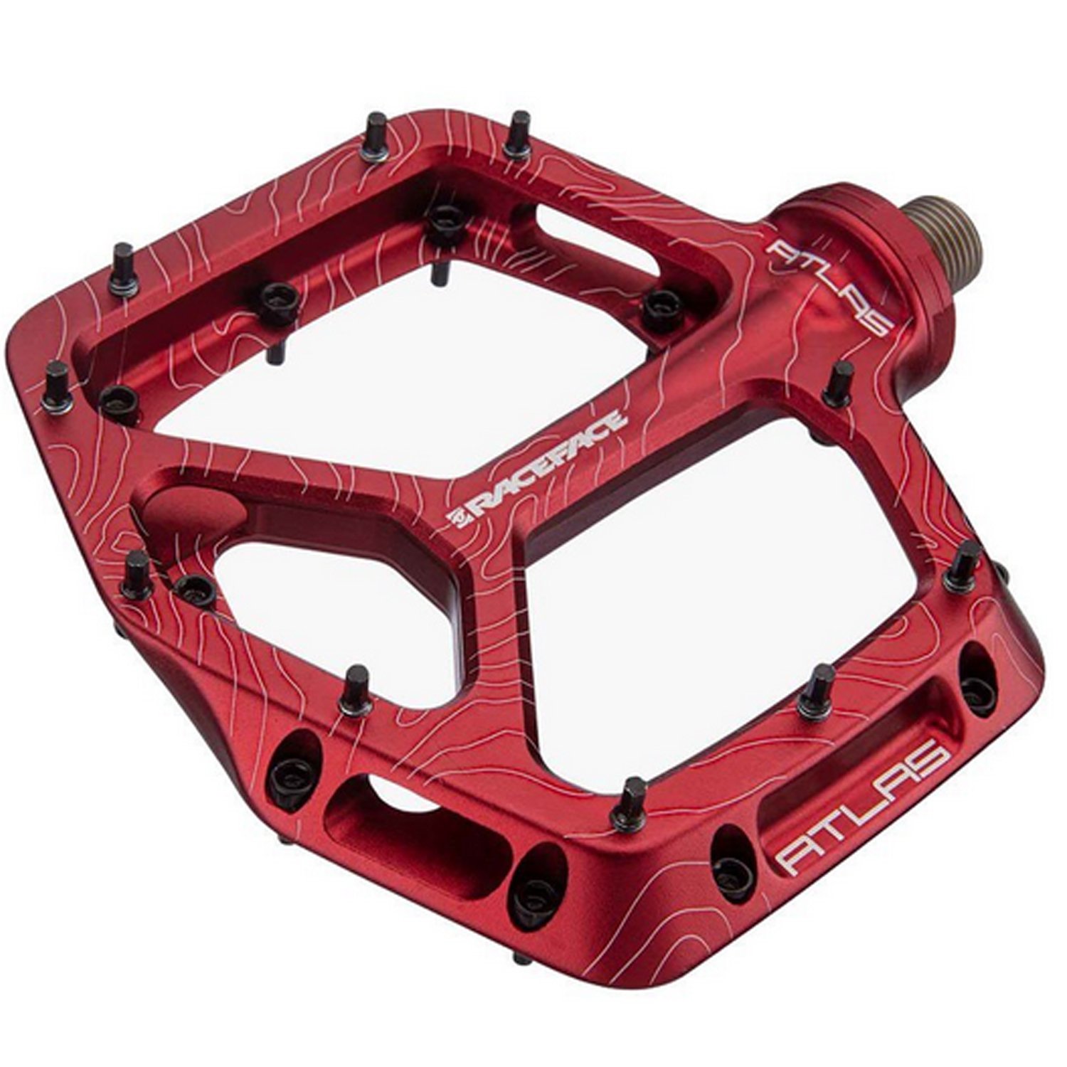 

Педали велосипедные Race Face Atlas 22, Red, PD22ATLASRED, Красный