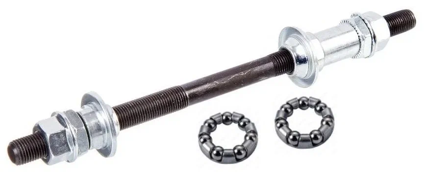 

Ось USPORTS зад. Cr-Mo с конус. под гайку 175mm, 3/8" (в сборе: чашки + подшипники + гайки), 00-175270