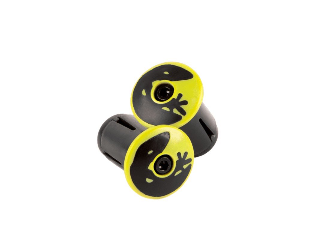 Заглушки, замки, грипстопы  ВашВелосипед Заглушки руля Lizard Skins Packaged DSP Bar Tape Plugs Neon Yellow, PLUGS182