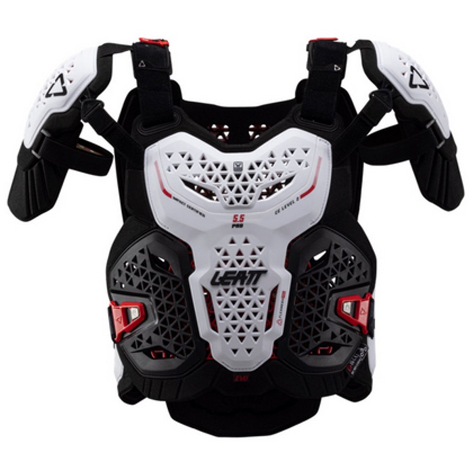 Защита торса  ВашВелосипед Защита панцирь Leatt Chest Protector 5.5 Pro Evo, белый, 2025, 5025202344 (Размер: S/M, Цвет: Белый)