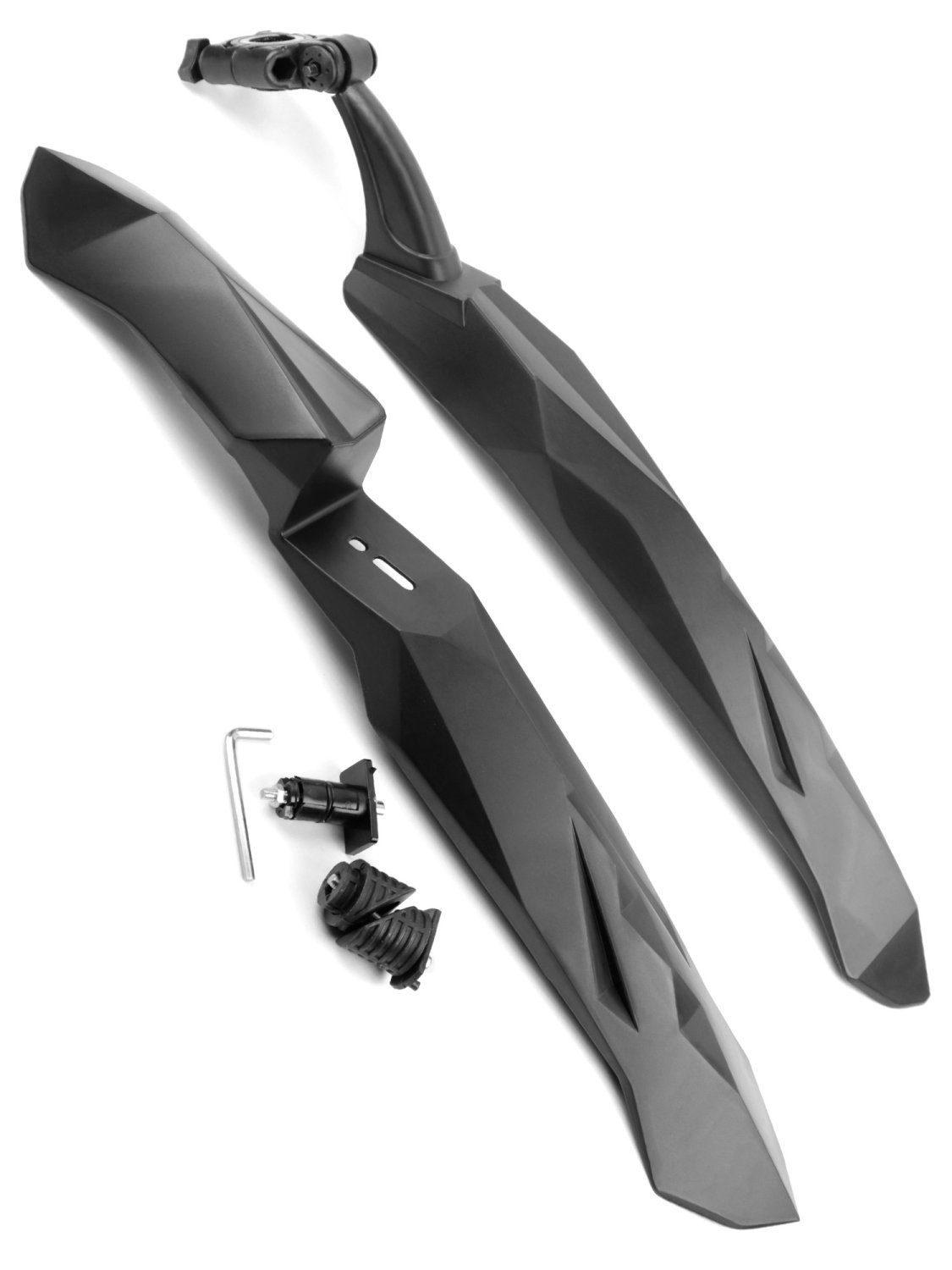 фото Крылья велосипедные vinca sport, комплект, 24-27.5", пластик, черный, hn 59 oem