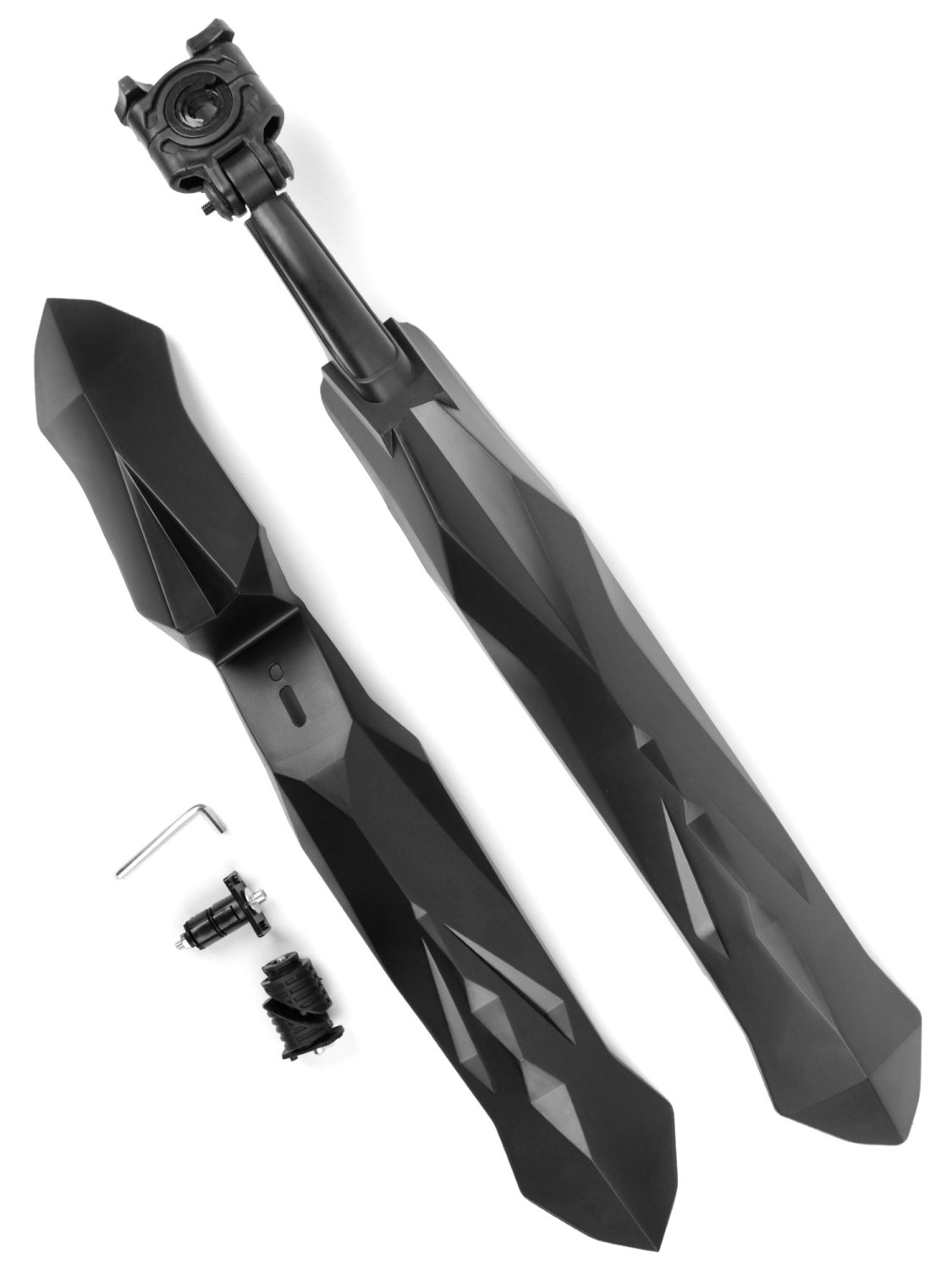 фото Крылья велосипедные vinca sport, комплект, 24-27.5", пластик, черный, hn 59 oem