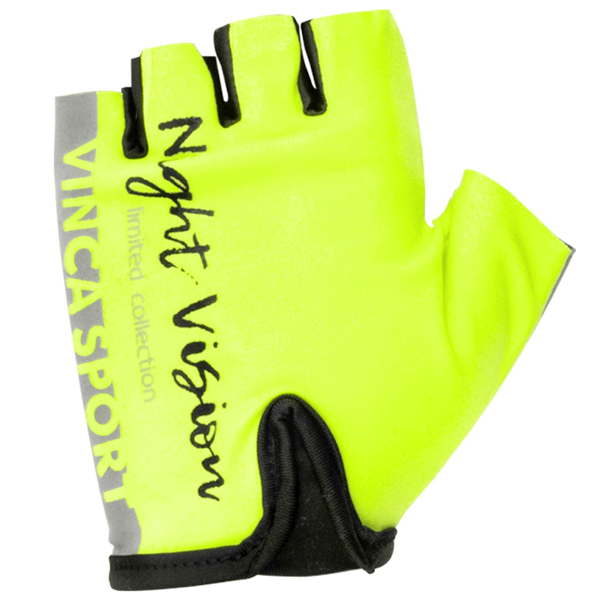 фото Велоперчатки детские vinca sport, неоновые, vg 965 night vision kids (размер: 3xs)