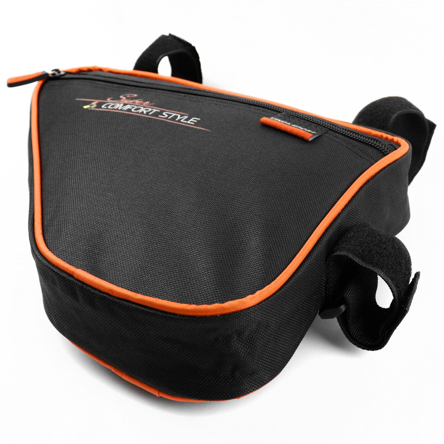 

Сумка велосипедная Vinca Sport, под раму, 280*210*60 мм, оранжевый кант, FB 05-1 orange
