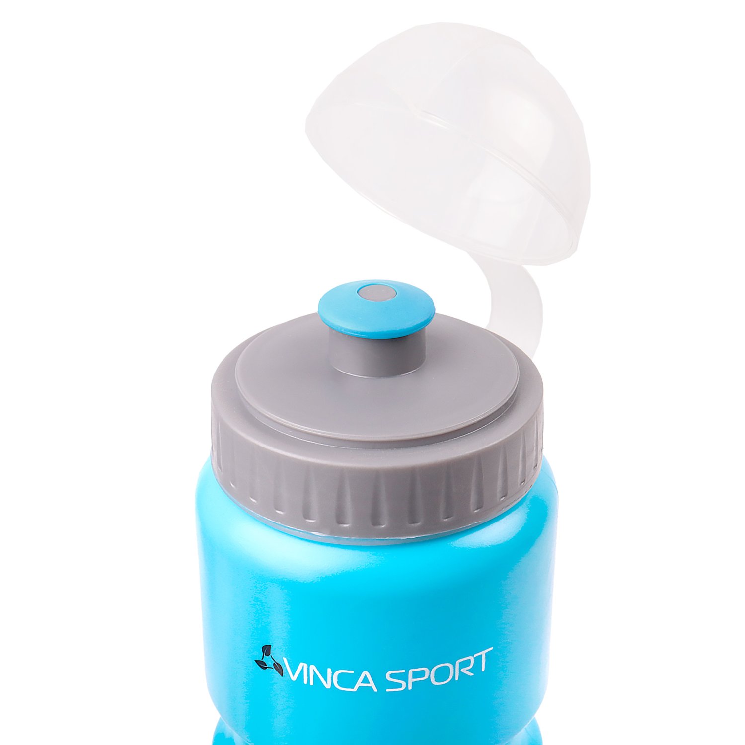 фото Фляга велосипедная vinca sport, с защитой от пыли 750мл, голубая, vsb 21 azuro