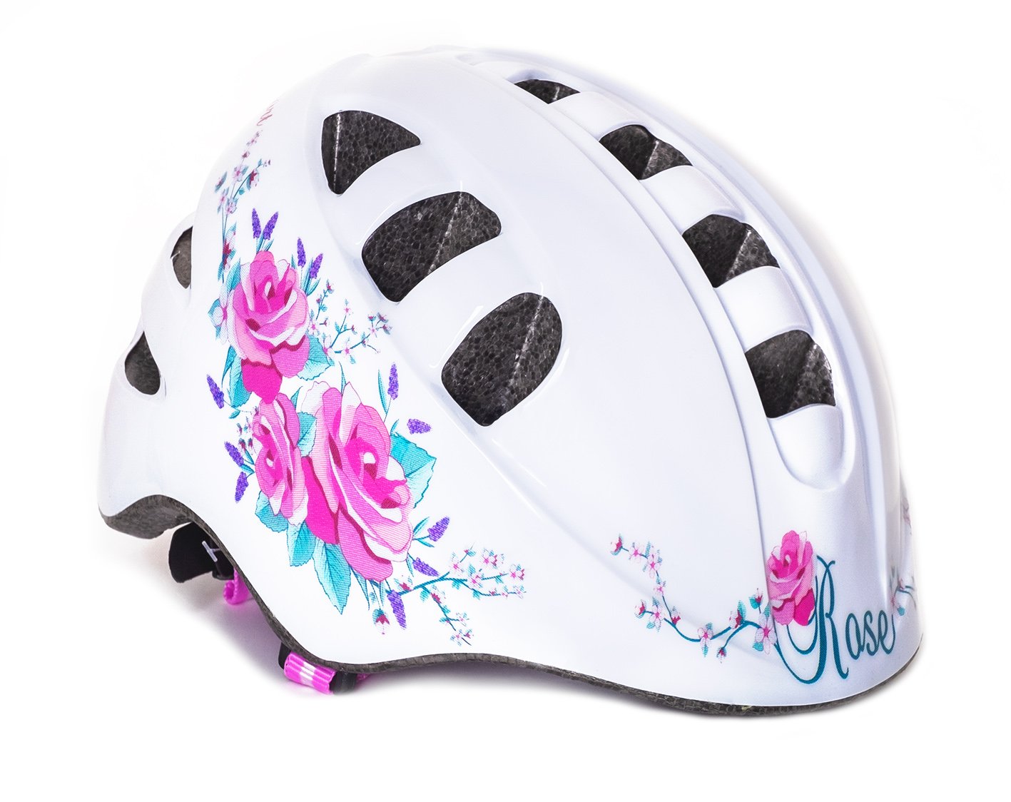 Детские велошлема  ВашВелосипед Велошлем детский Vinca Sport OUT-MOLD, белый, VSH 8 Rose (Размер: S (48-52 см))