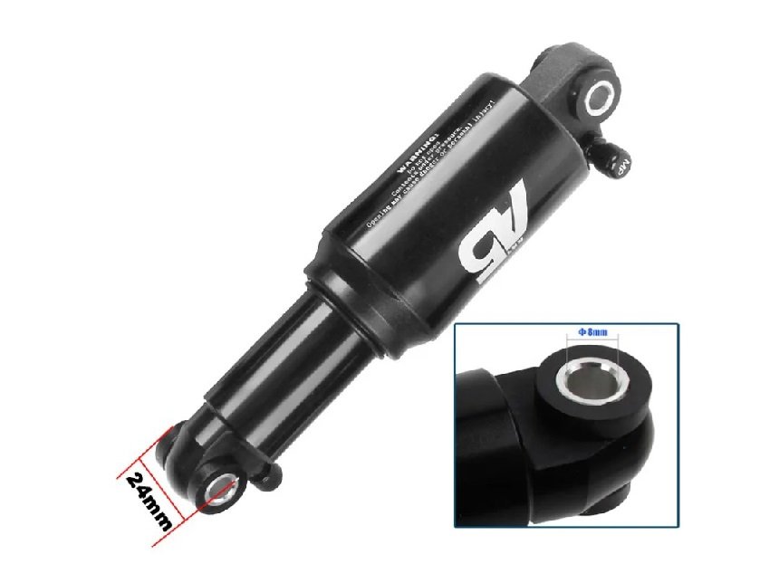 

Амортизатор задний Juchuang 31.8W*150L*24W,preload,черный, EXA\KS A5-RE 150