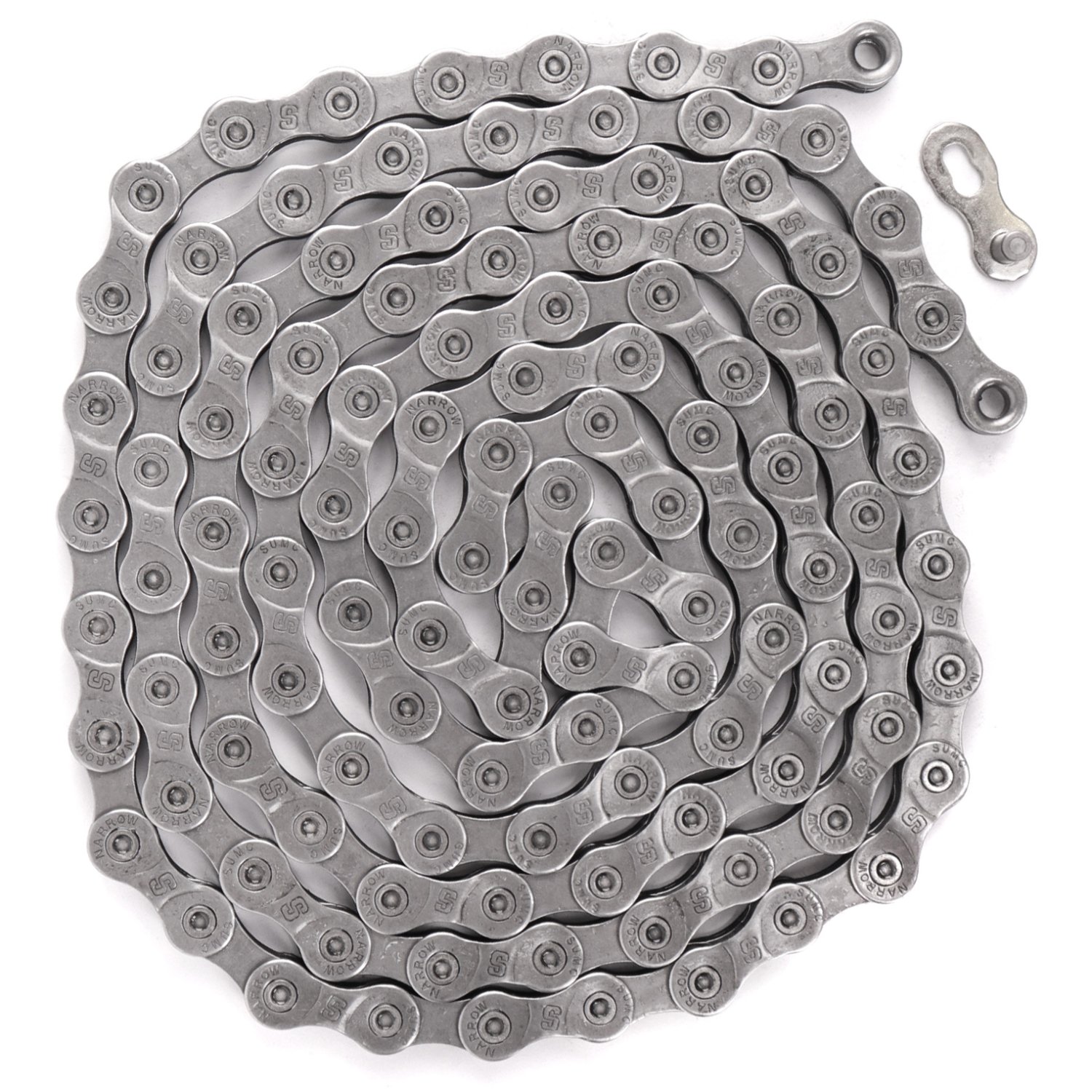 

Цепь велосипедная SUMC S 9000, 9 ск, 116 звеньев, 1/2*11/128, серая, S 9000 grey(9) инд. уп