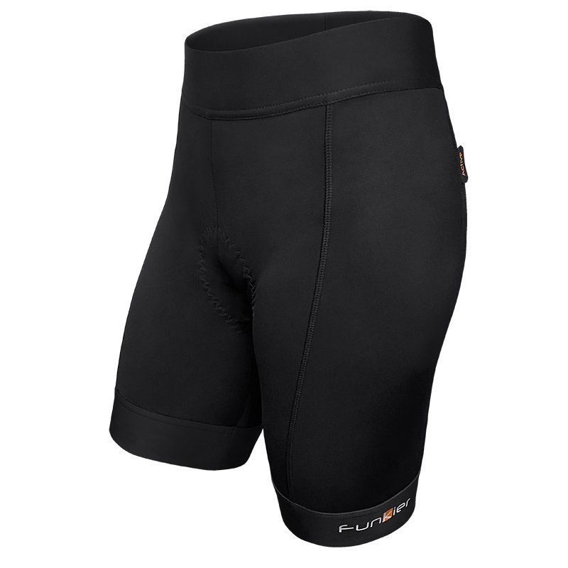 

Велошорты FUNKIER Bondeno S-1251-B15 Black Women Active 8 panel Shorts, женские, с памперсом, черные, 12-814