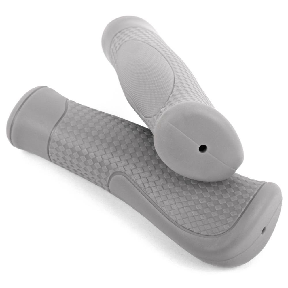 фото Грипсы велосипедные vinca sport, резиновые, серые, инд. упаковка, h-g 67 grey
