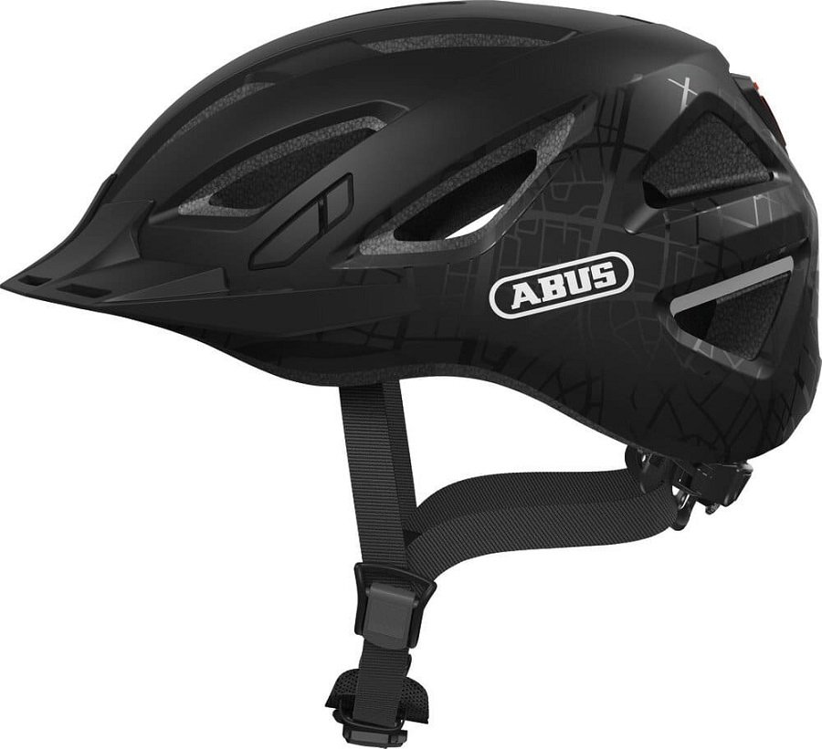 

Велошлем ABUS URBAN-I 3.0 с LED фонариком, регулировка размера, черный/черный, 05-0040193 (Размер: L ( мм