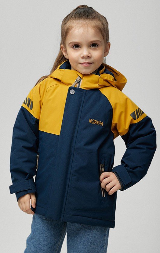 Куртки детские  ВашВелосипед Куртка детская NORPPA OHTA KID'S JKT, оранжевое солнце, 100108 (Рост: 140)