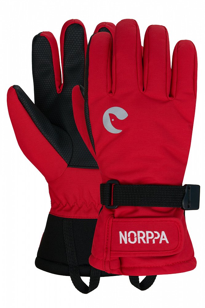   ВашВелосипед Перчатки детские NORPPA KOMITO FIVE KID'S GLOVES  040 красный, 100223  (Размер: 7)