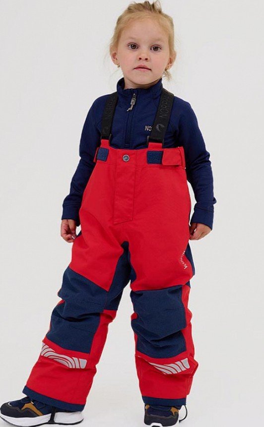 Брюки детские NORPPA ORON KIDS PANTS 040 красный 100231 Рост 140 7500₽
