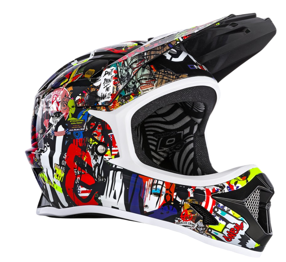 

Шлем O'Neal BACKFLIP Helmet RANCID V.25 black/white, 0500-293, Разноцветный