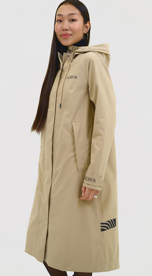 

Плащ женский NORPPA KAMA WNS COAT, 325 песочный бежевый, 100334 (Размер