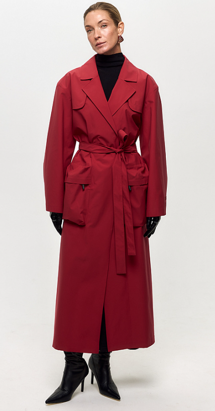 

Плащ женский NORPPA MEGRA WNS COAT, 495 чили, 100351 (Размер: 48/50), Красный