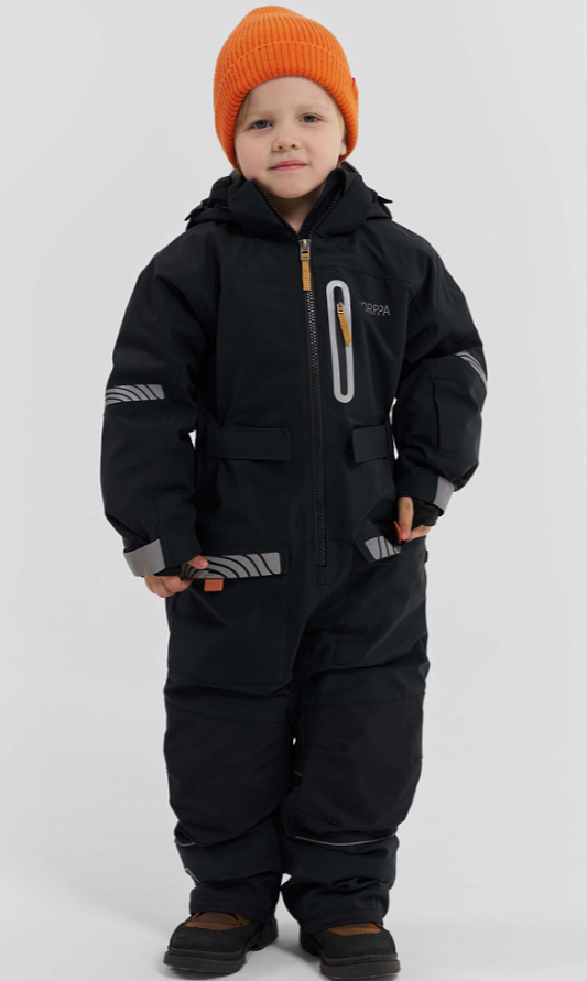 

Комбинезон детский NORPPA VILGA KIDS COVERALL, 060 чёрный, 100446 (Рост: 120), Черный