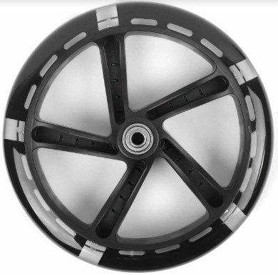 

Колесо Vinca Sport для самоката, полиуретан, ABEC 7, светодиоды,.200*30мм, черное, SC 200 black light