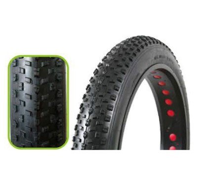 

Покрышка велосипедная TRIX 24"x 4.0 (101-507) горная, 30 TPI, черная, TYTX-057-M, Черный
