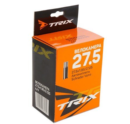 Втулки для велосипеда  ВашВелосипед Камера велосипедная TRIX 27,5x 1,95/2,125, AV, TBTX-27-195AV TRIX