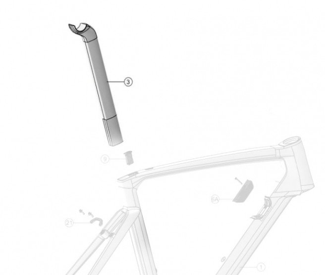 

Замок подседельного штыря Wilier 101 AIR, HGACCE46.5