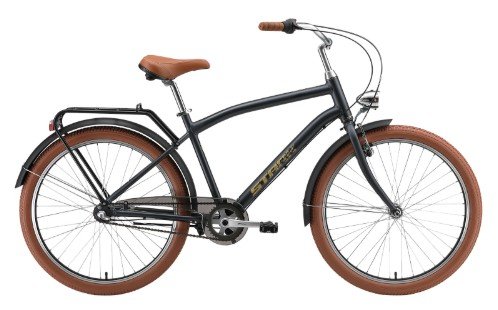 

Велосипед городской Stark Comfort Man 26 S/16", 2025, темно-серый матовый/песочный, HQ-0017929